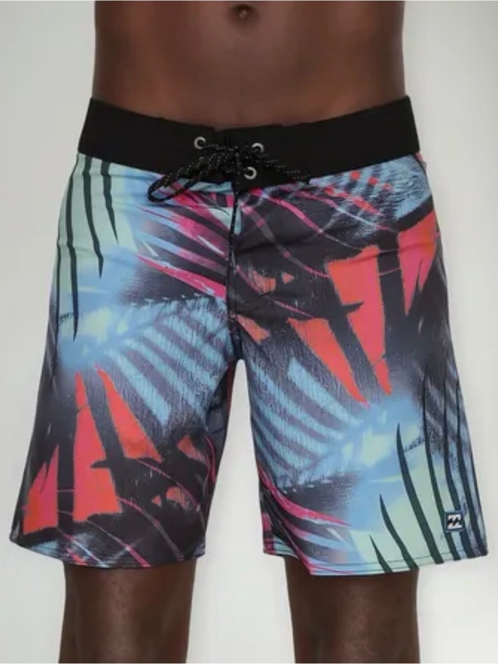 Billabong Men’s Tropical Palm-Print Boardshorts - Black/Blue/Red/Pink
